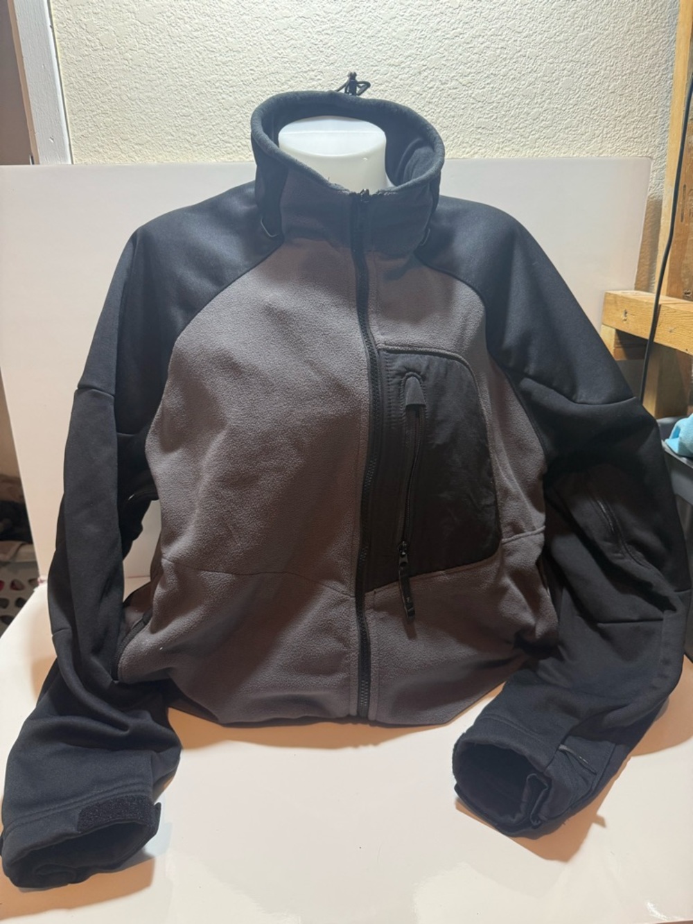 Columbia Titanium Full-Zip Fleece Jacket Grey \ Black Small